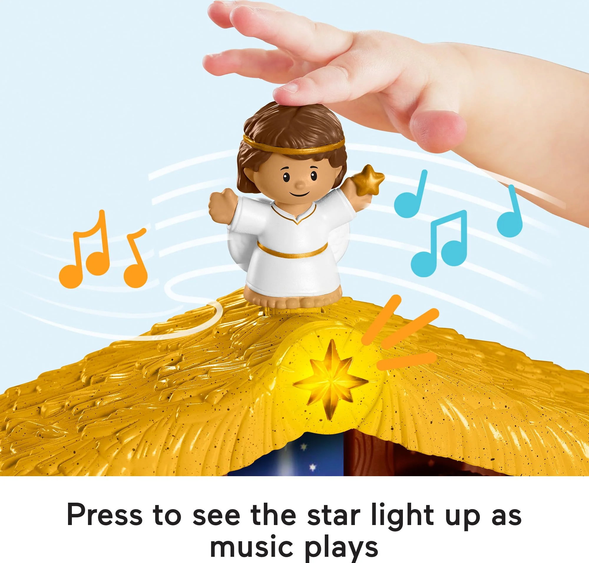 Fisher-Price Little People Toddler Toy Nativity Set with Music Lights & 18 Pieces for Christmas Pretend Play Kids Ages 1+ Years - Image 5