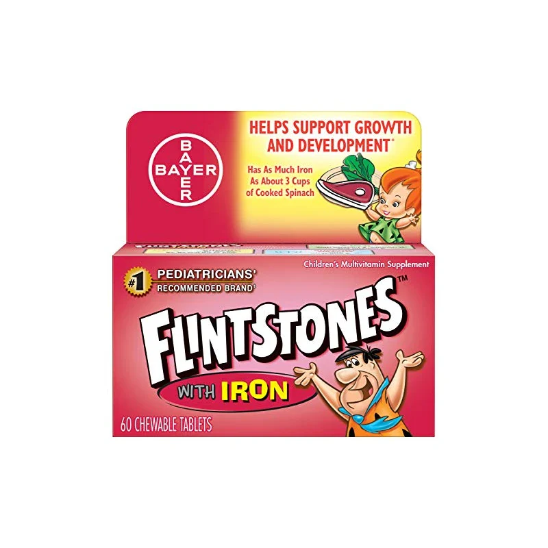 Flintstones Chewable Tablets With Iron 60 Tablets ( Pack of 8) - Image 2