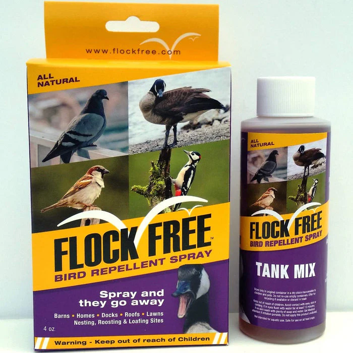 Flock Free Bird Repellent Ready Spray Bundle, Ready to Use Bird Spray 32oz + Concentrate 4oz for Refill - Image 3