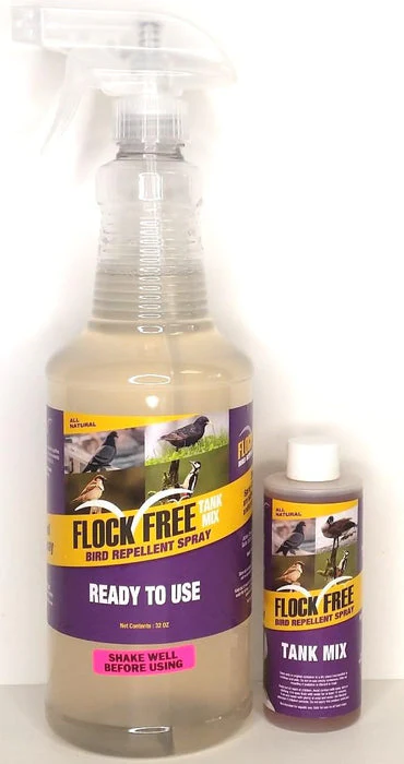 Flock Free Bird Repellent Ready Spray Bundle, Ready to Use Bird Spray 32oz + Concentrate 4oz for Refill - Image 5
