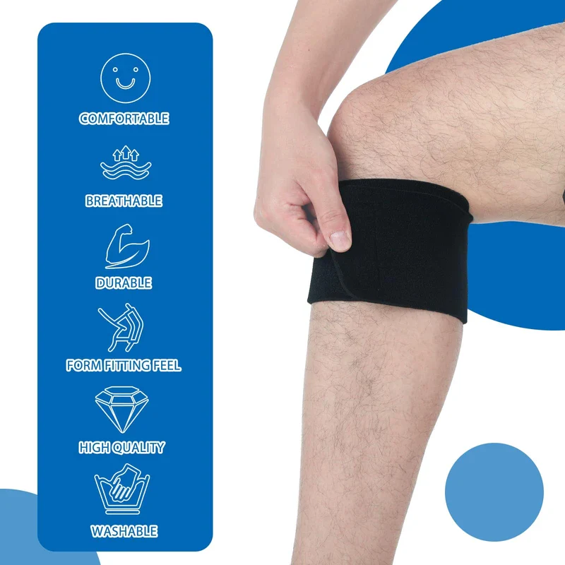 Foilswirl 3 Pcs Anti Slip Strap Knee Brace Support Strap Anti Slip Strap Leg Brace to Prevent Skin Chafing and Slipping with Knee Brace to Prevent Skin Chafing and Slipping - Image 3