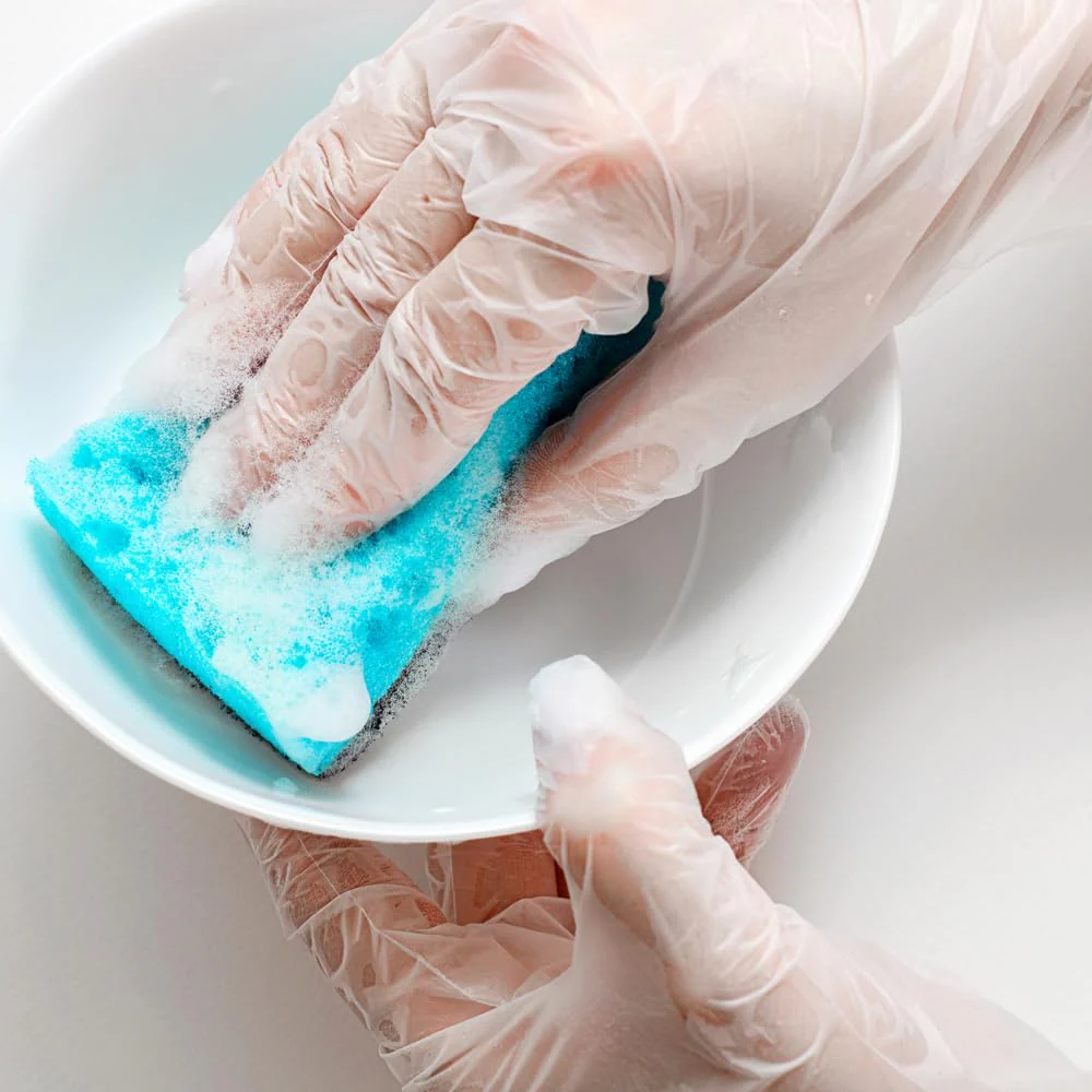 ForPro Disposable Vinyl Gloves, Clear, Industrial Grade, Powder-Free, Latex-Free, Non-Sterile, Food Safe, 2.75 Mil. Palm, 3.9 Mil. Fingers, Medium, 100-Count (Pack of 10) - Image 3