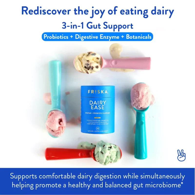 FR!SKA FRISKA Dairy Ease Natural Lactose Intolerance Relief & Support | 30ct - Image 6