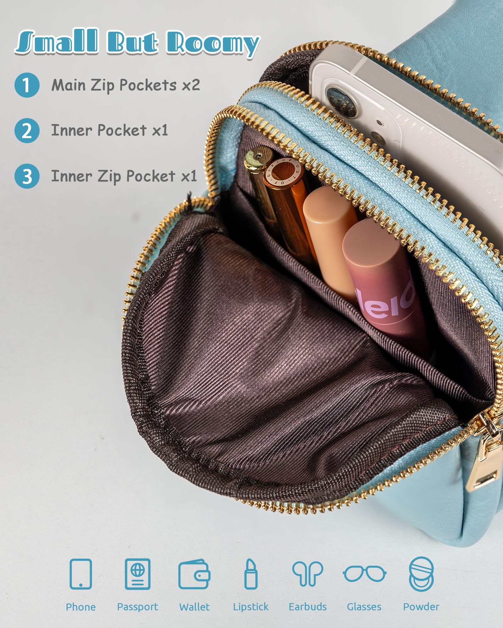 Freesya Birthday Gifts for 8-12, 13-19 Year Old Girl, Cross body Bags Fanny Pack with Letter, Gifts for Teen Girls, Christmas Stocking Stuffers for Girls, Cute Trendy Stuff for Tweens Teens - Image 3