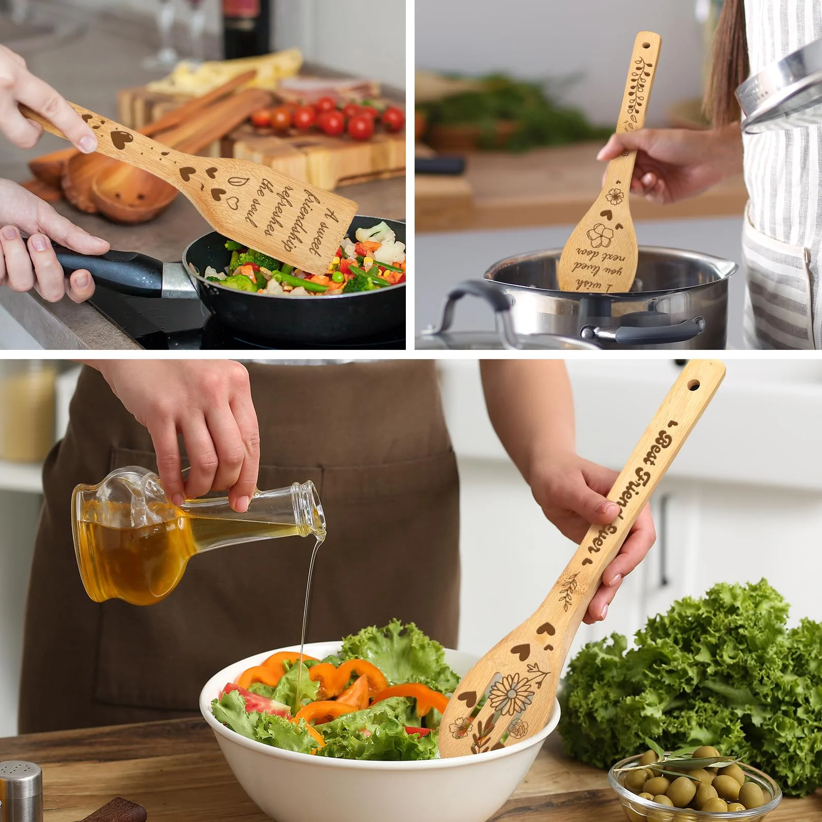Friend Birthday Gifts for Women Friendship Best Friends Christmas Unique Gifts Ideas for BFF Bestie Soul Sister Bestie Gifts for Woman Female Bestfriend BFF Gifts Friend Forever Cutting Boards Set - Image 5