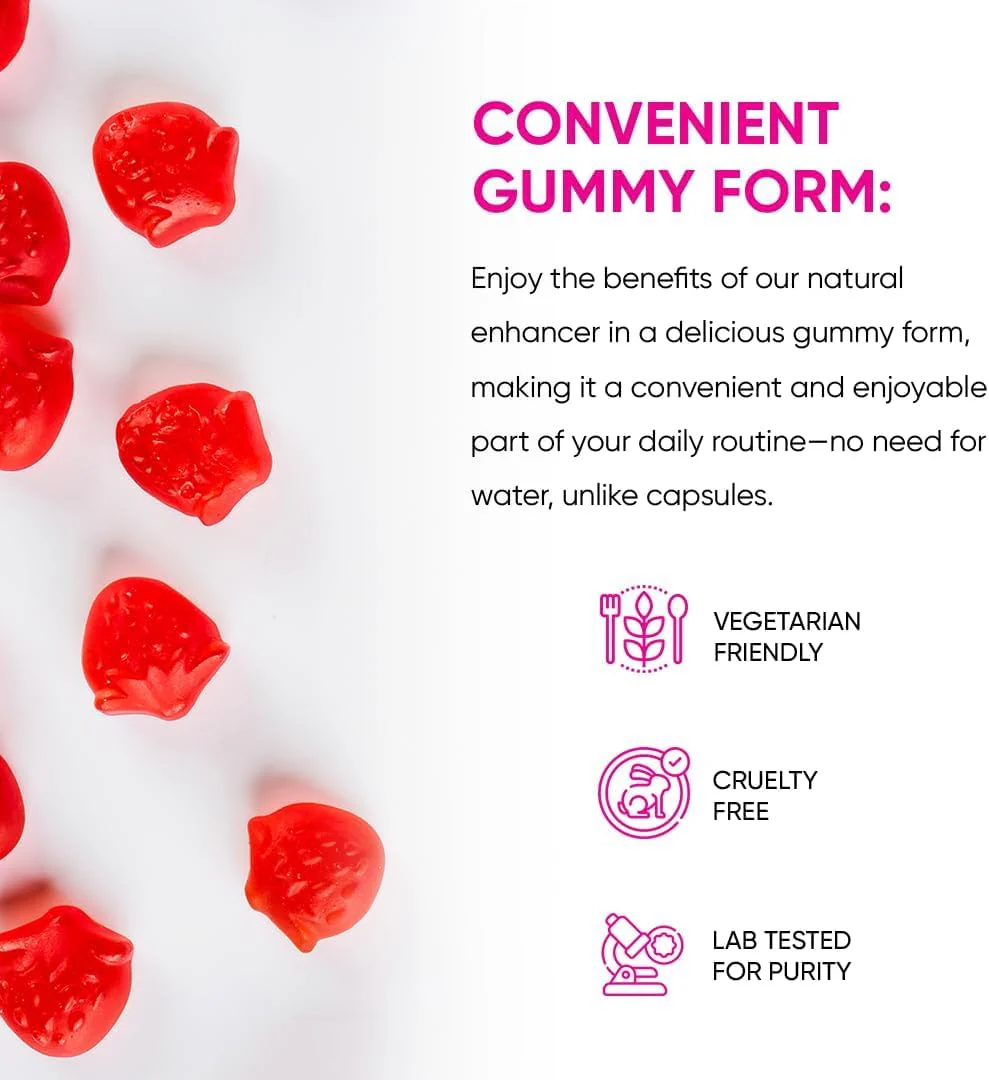 FRIEND OF DOROTHY Raspberry C*M Gummies – Improves Sperm Volume and Load – Semen Volume Supplement – 60 Capsules - Image 5