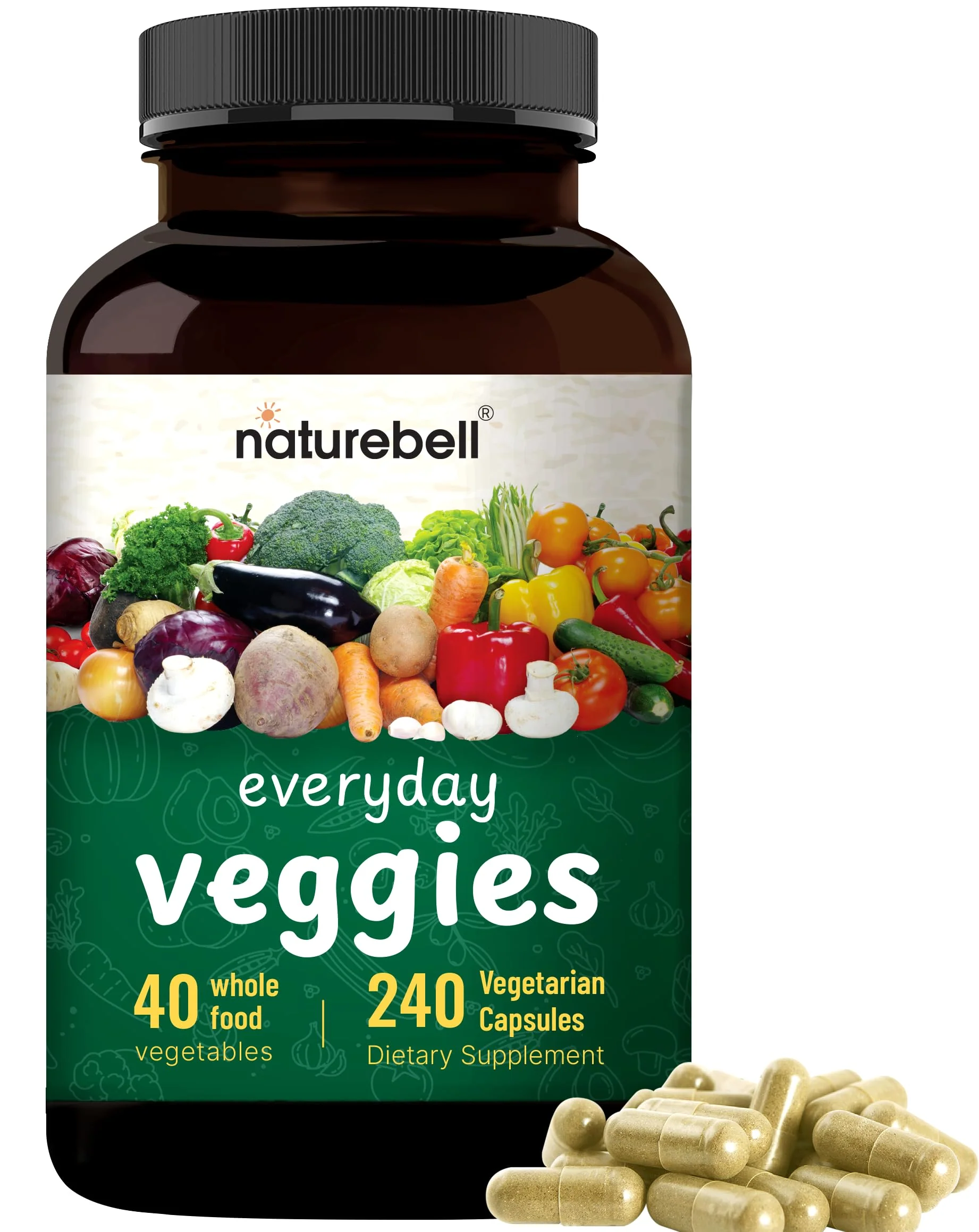 Fruit and Veggies Supplement – 480 Total Vegetarian Capsules | Balance of Natural 40 Whole Fruits & Veggies Blend | Fresh Superfood Formula with Vitamins and Minerals – Non-GMO - Image 7