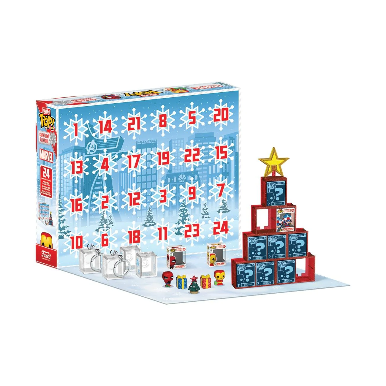 Funko Pop! Bitty Countdown Calendar: Marvel Comics - 24 Days of Surprises - Collectible Vinyl Mini Figures - Mystery Box - Gift Idea - Holiday Present for Kids - Christmas or Birthday Countdown - Image 11