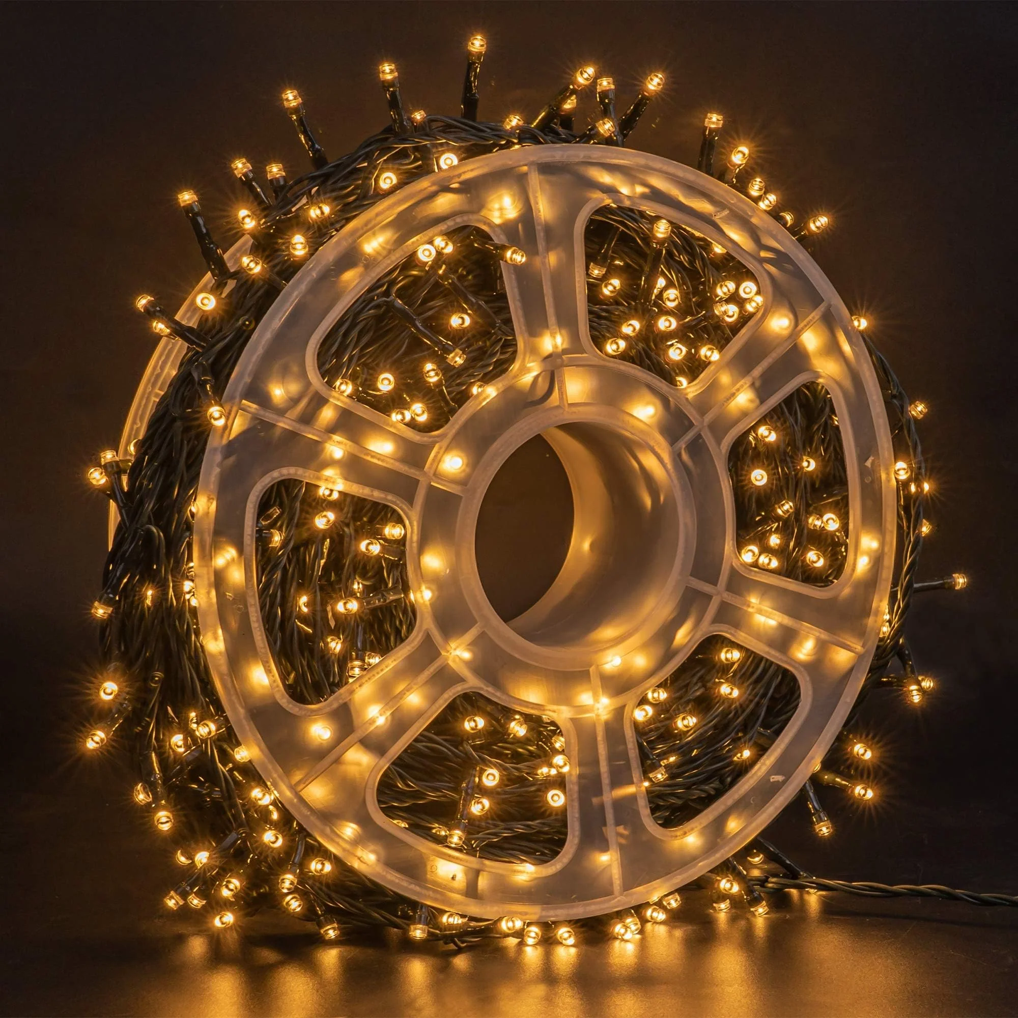 FUNPENY 164FT 500 LED Christmas Indoor Outdoor Decorative String Lights, 8 Modes Waterproof Green Wire LED Fairy Light for Christmas Party Wedding Garden Home Decoration (Warm White) - Image 8