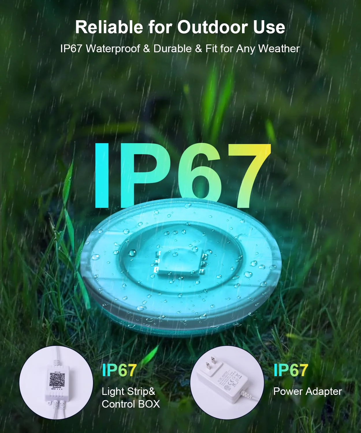 Fussion Permanent Outdoor Lights for House, 150ft RGB Halloween House Lights Outdoor with APP Remote Control, IP67 Waterproof Smart Eternity Eaves Lighting for Christmas, Holiday, Party, Daily - Image 4