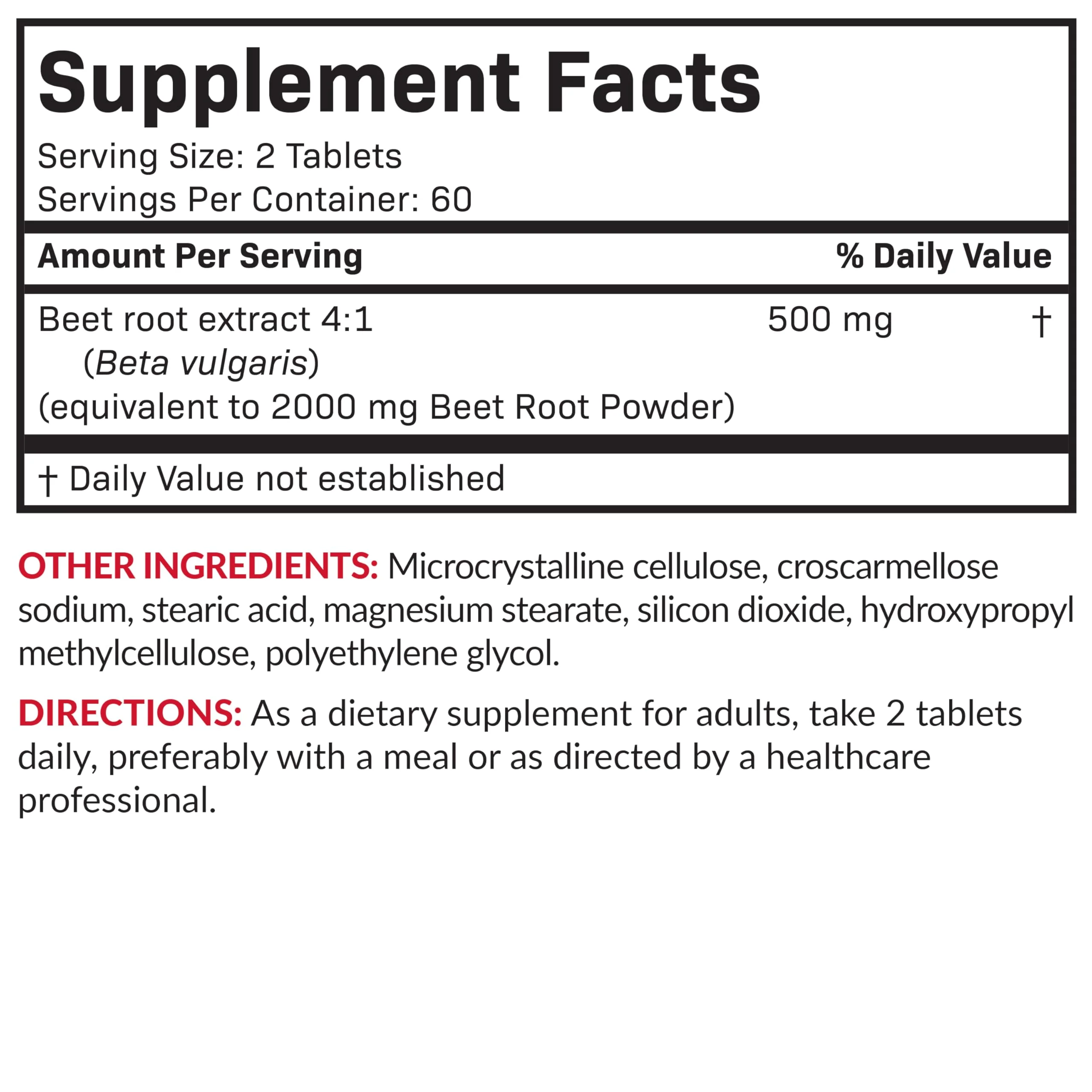 Futurebiotics Beet Root Extra Strength, Non-GMO, 120 Vegetarian Tablets - Image 2