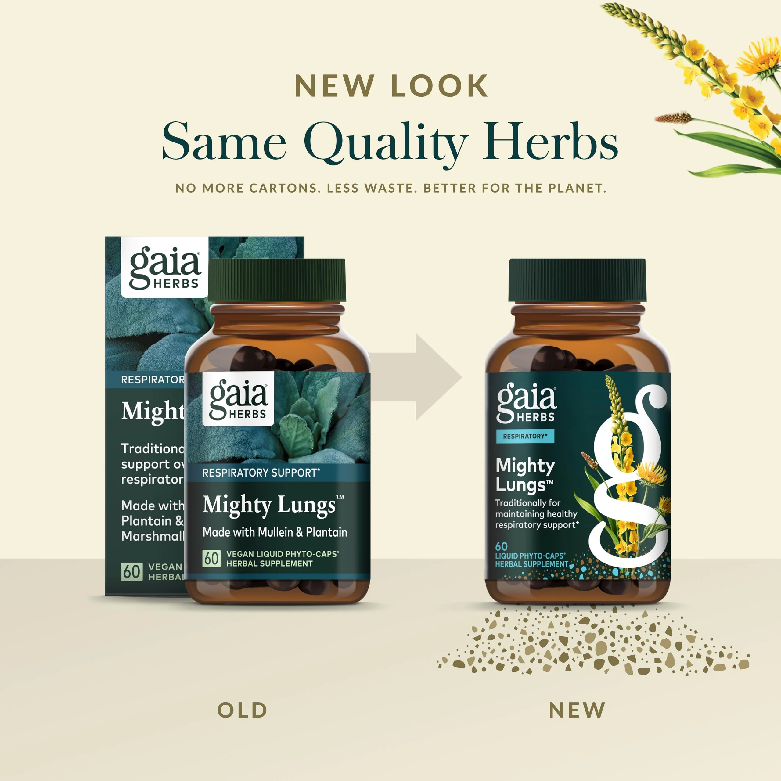 Gaia Herbs Mighty Lungs - Lung Support Supplement to Help Maintain Overall Lung & Respiratory Health* - With Mullein, Plantain, Schisandra & Elecampane - 60 Vegan Liquid Phyto-Capsules (30-Day Supply) - Image 5