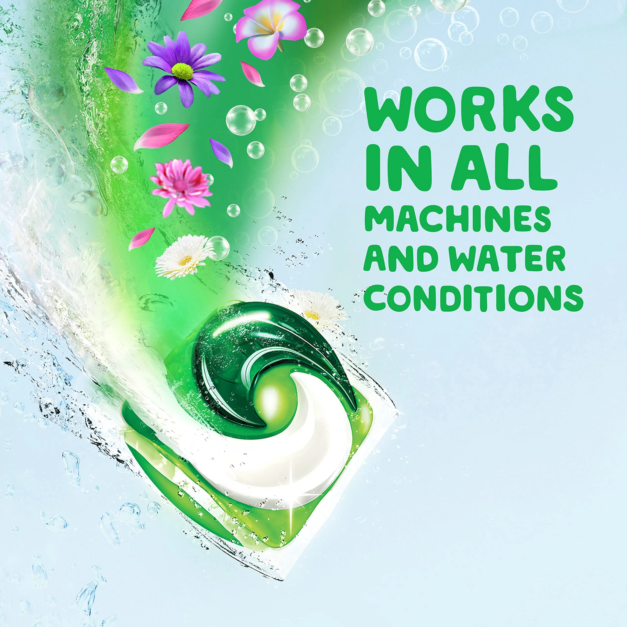 Gain Flings Laundry Detergent Pacs with Odor Defense 60 Ct Super Fresh HE 3in1 Detergent Pacs with Febreze and Oxi - Image 4