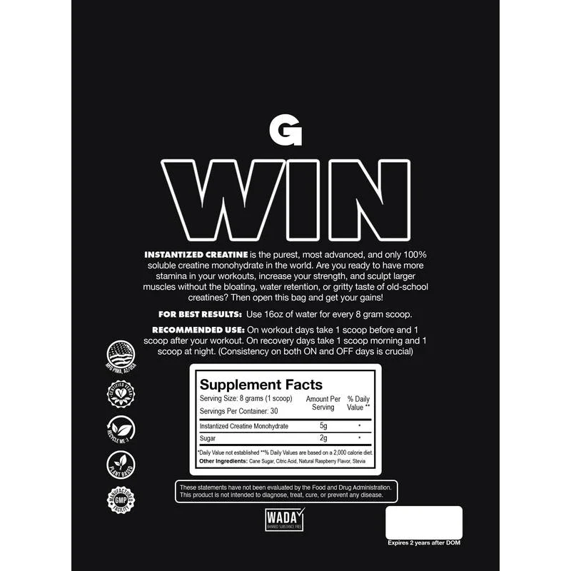 Gains In Bulk Sour Raspberry Instantized Creatine - Ultimate Supplement for Muscle Growth - Image 2
