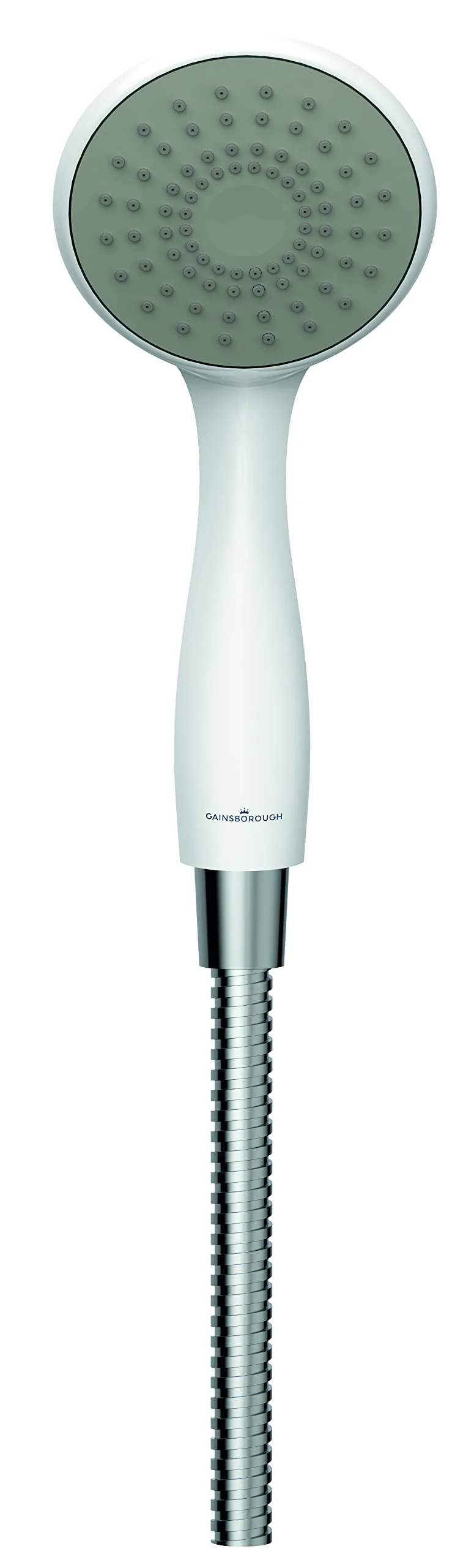 Gainsborough Slim Mono 8.5kW Electric Shower White Single 1 Spray Mode Head Adjustable Handset with Hose Rub Clean Nozzles Bathroom IPX4 - Image 4