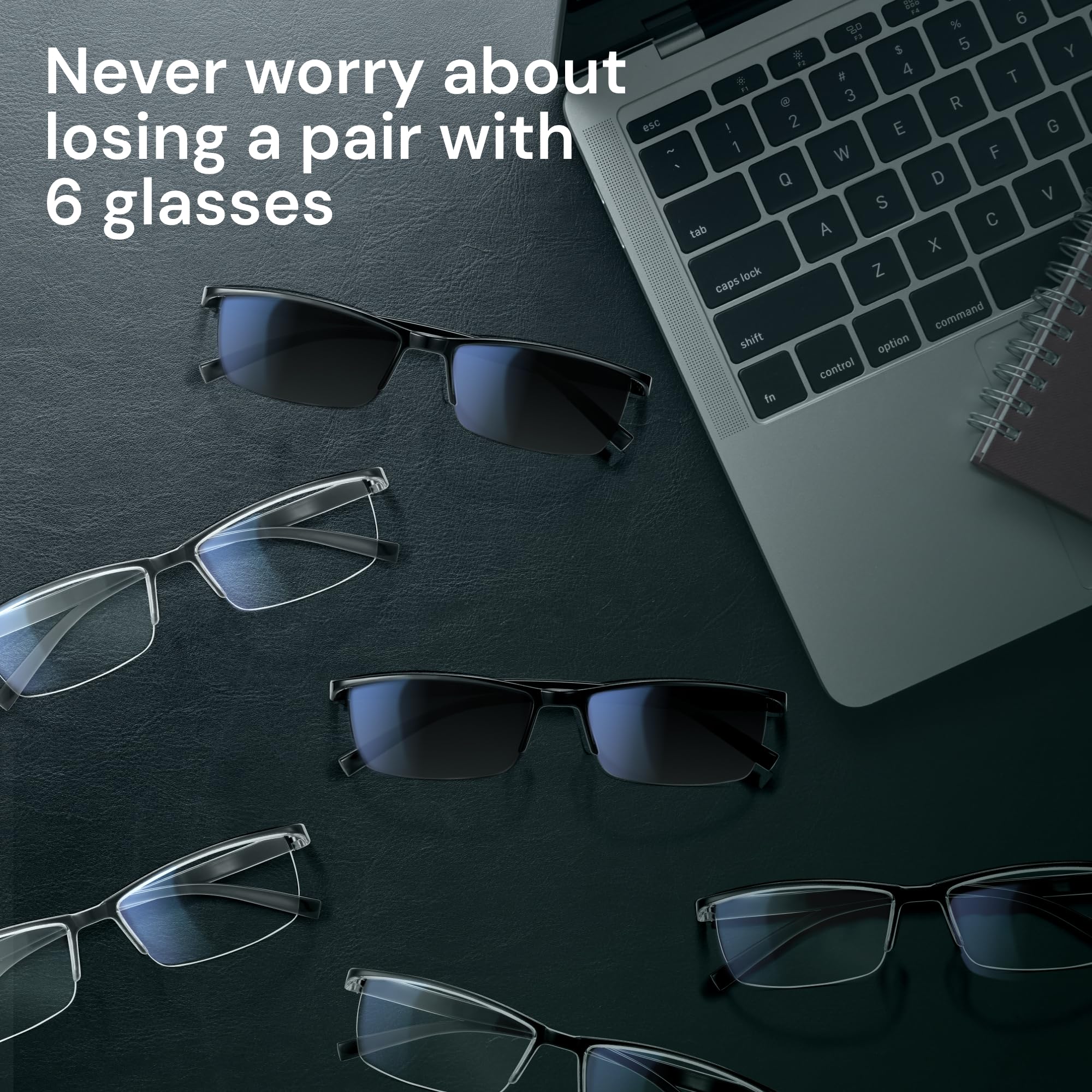 Gaoye 6 Pack Reading Glasses Men/Women, Eyeglasses, Blue Light Readers for Men/Women, Computer Eye Glasses, Cheaters - Image 3