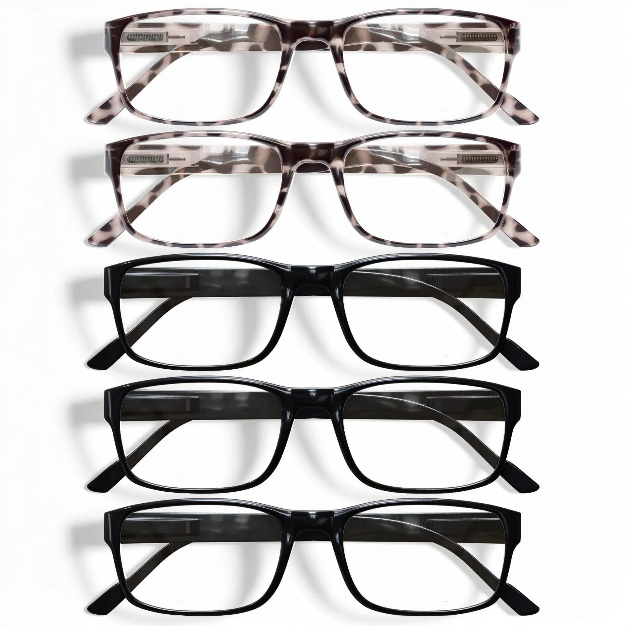 Gaoye Professional Reading Glasses for All Day - Computer Readers with Blue Light Protection - Value Pack