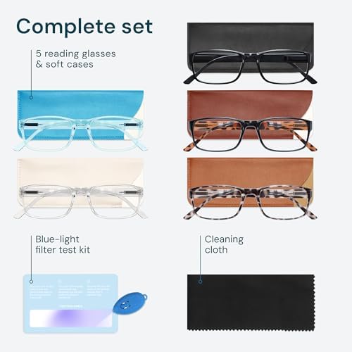 Gaoye Reading Glasses Men/Women, Eyeglasses, Blue Light Readers for Men/Women, Computer Eye Glasses, Cheaters - Image 7