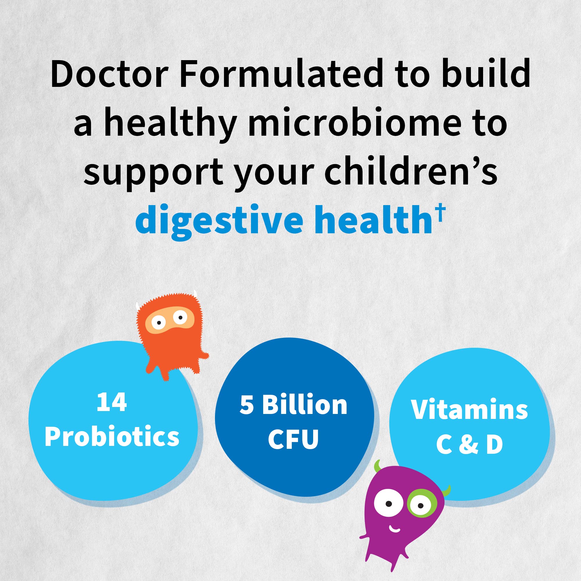 Garden of Life Dr. Formulated Probiotics Organic Kids+ plus Vitamin C & D - Watermelon - Gluten, Dairy & Soy Free Immune & Digestive Health Supplement, No Added Sugar, 30 Chewables (Shelf Stable) - Image 7