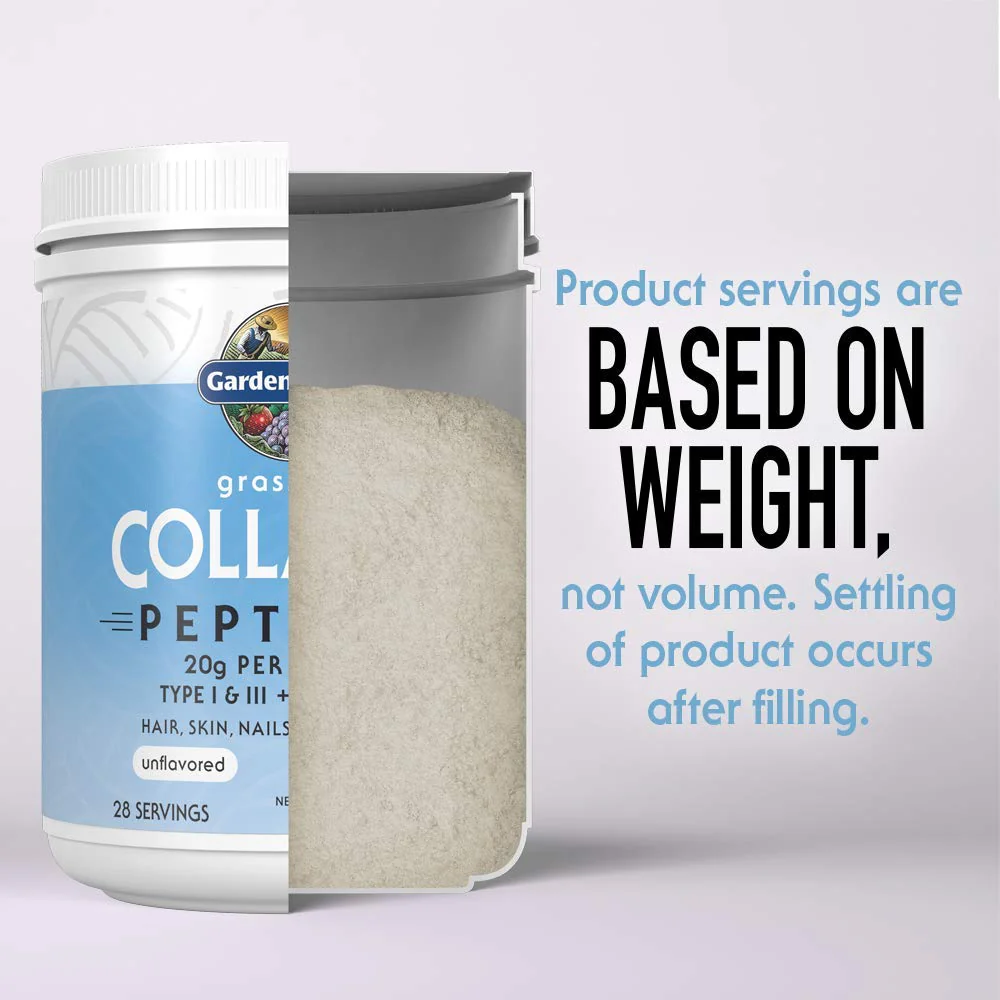 Garden of Life Grass Fed Collagen Peptides Powder Unflavored Collagen Powder for Women Men Hair Skin Nails Joints, Hydrolyzed Collagen Protein Supplements, Collagen for Women & Men, 28 Servings - Image 5