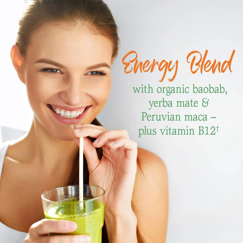 Garden of Life Raw Organic Perfect Food Energizer Juiced Green Superfood Powder - Yerba Mate Pomegranate, 30 Servings, Green Superfood Powder & Probiotics, Gluten Free Whole Food Greens Supplements - Image 10