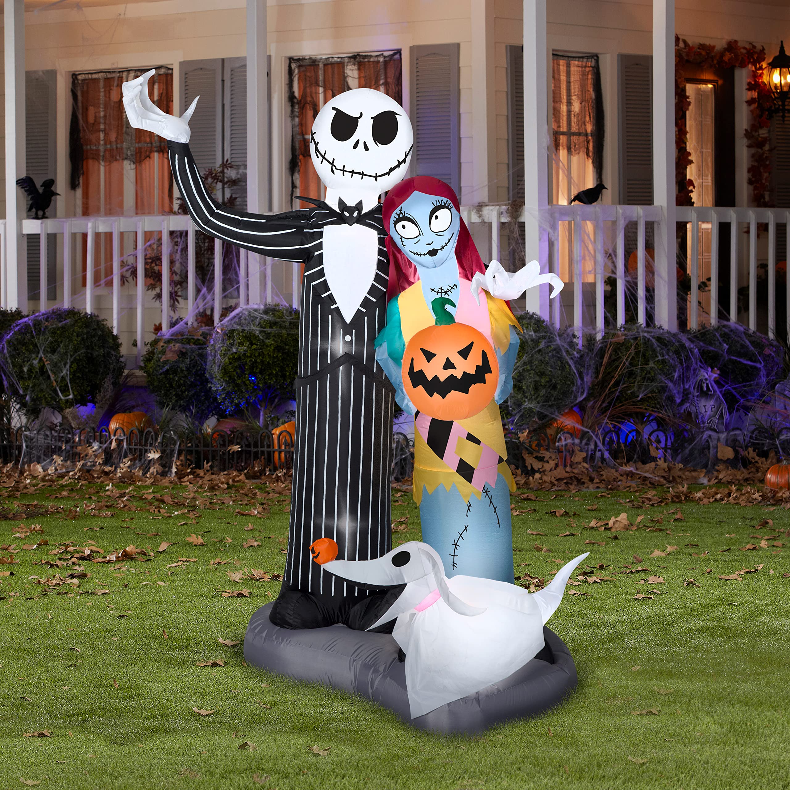 Gemmy Airblown Inflatable Nightmare Before Christmas Scene Disney, 6 ft Tall, Multi - Image 3