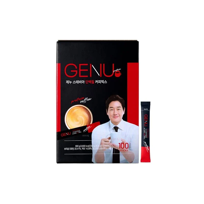 GENU Stevia Protein Coffee Mix (100 sticks, Original) - Image 2