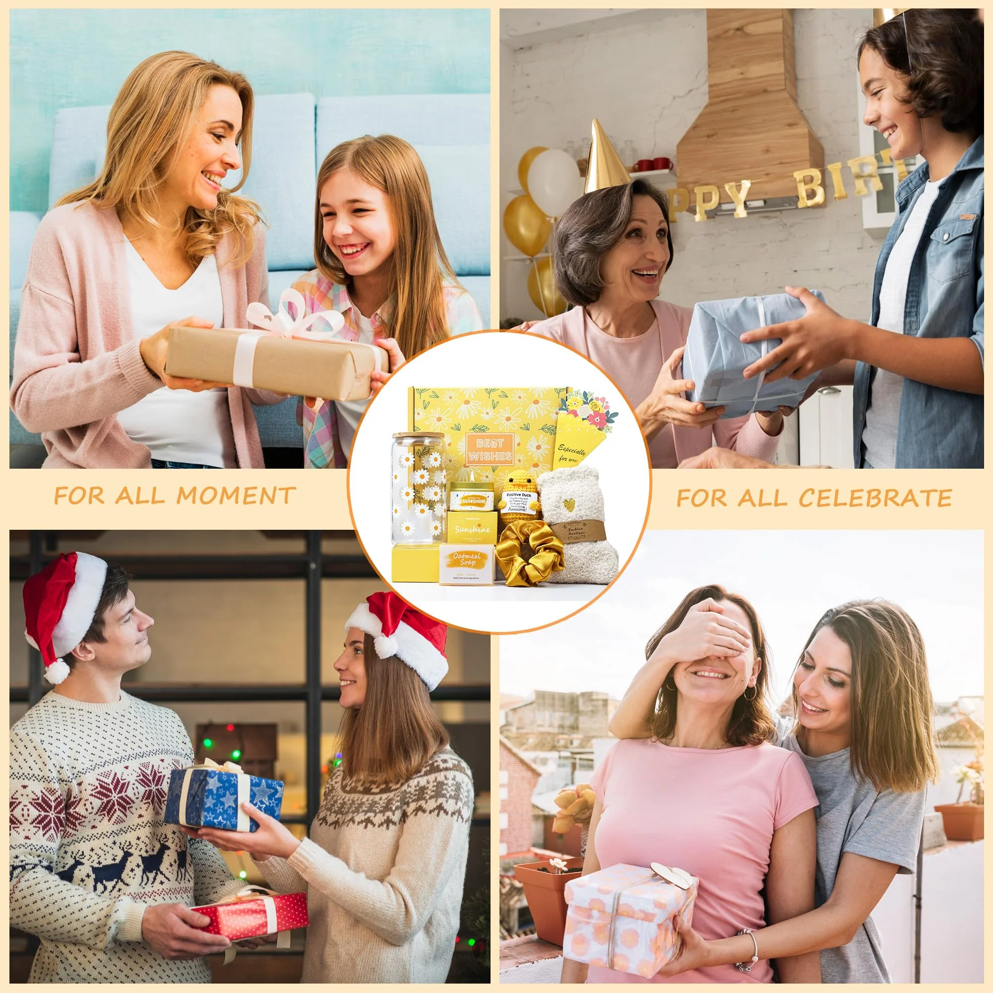 Gift Baskets for Women, Unique Birthday Gifts for Women, Best Friend Birthday Gift, Inspirational Gift Set Box, Christmas Gifts for Woman Her Teen Girl Sister Friendship- Brighten up Her Day! - Image 2