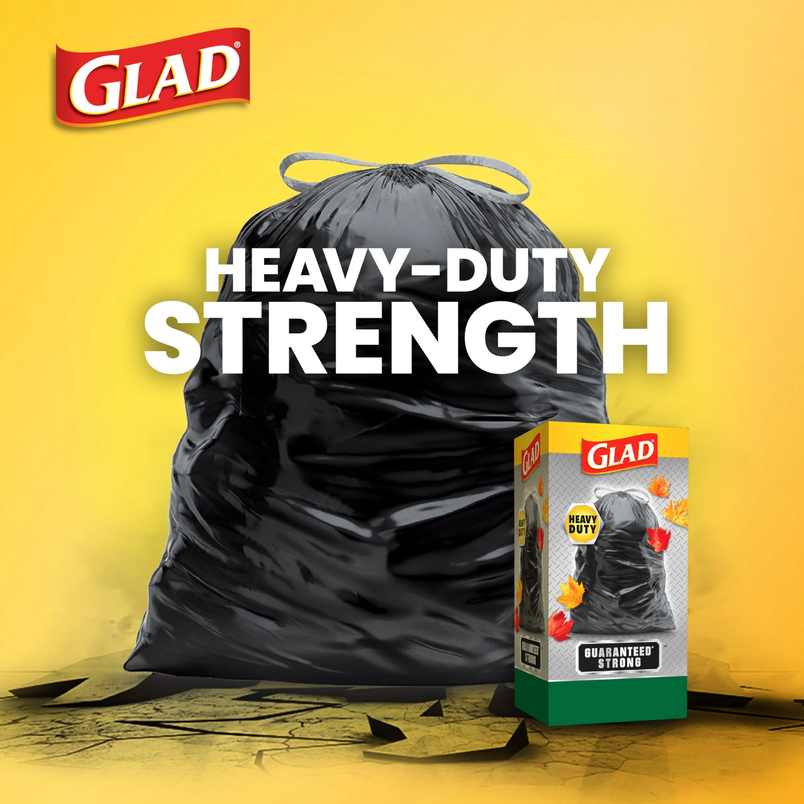 Glad Extra Large Drawstring Lawn and Leaf Bags, 39 Gallon, 30 Count - Image 8