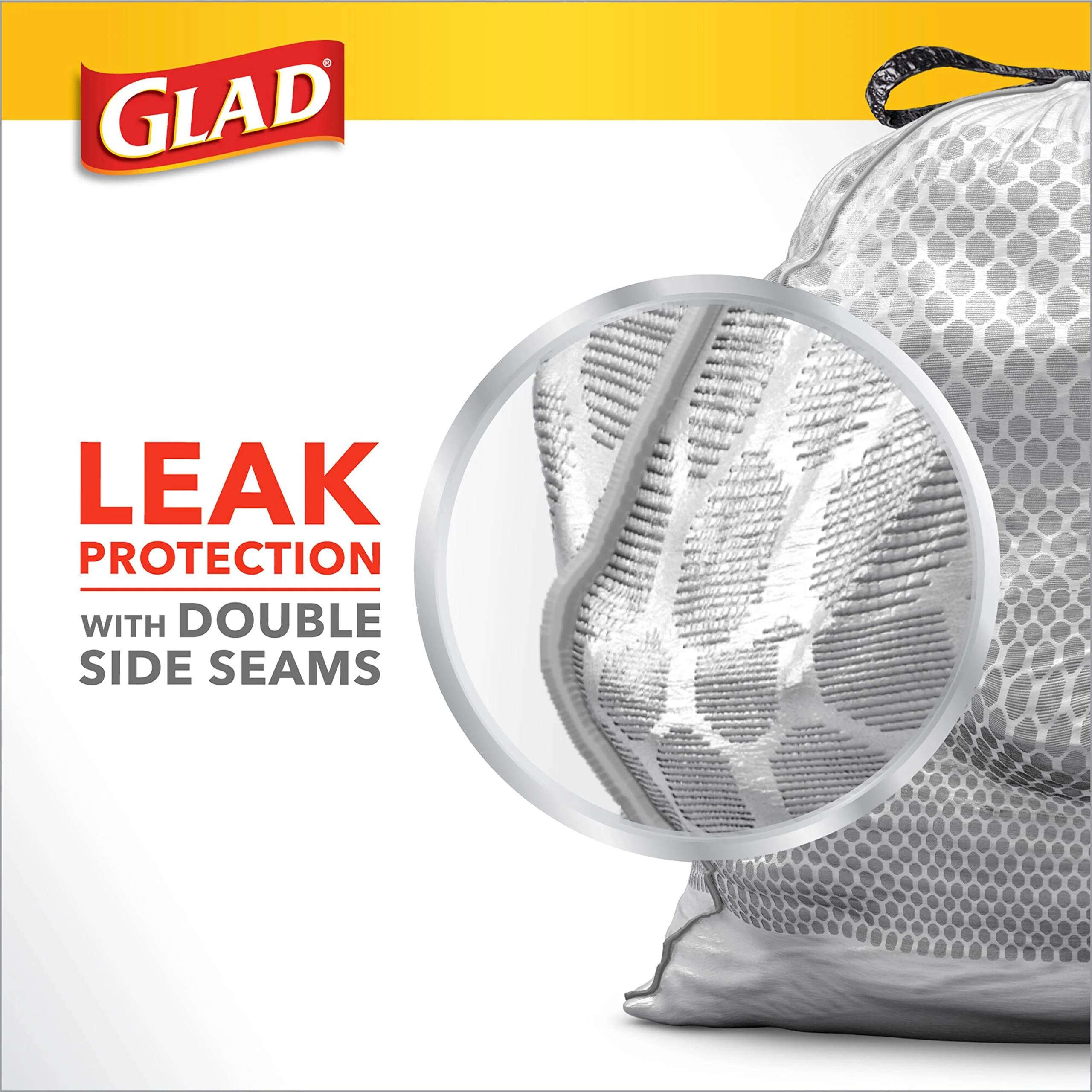 Glad Tall Kitchen Trash Bags 13 Gallon, Gain Original Garbage Bags, Odorshield with Drawstring, 80 Count - Image 11