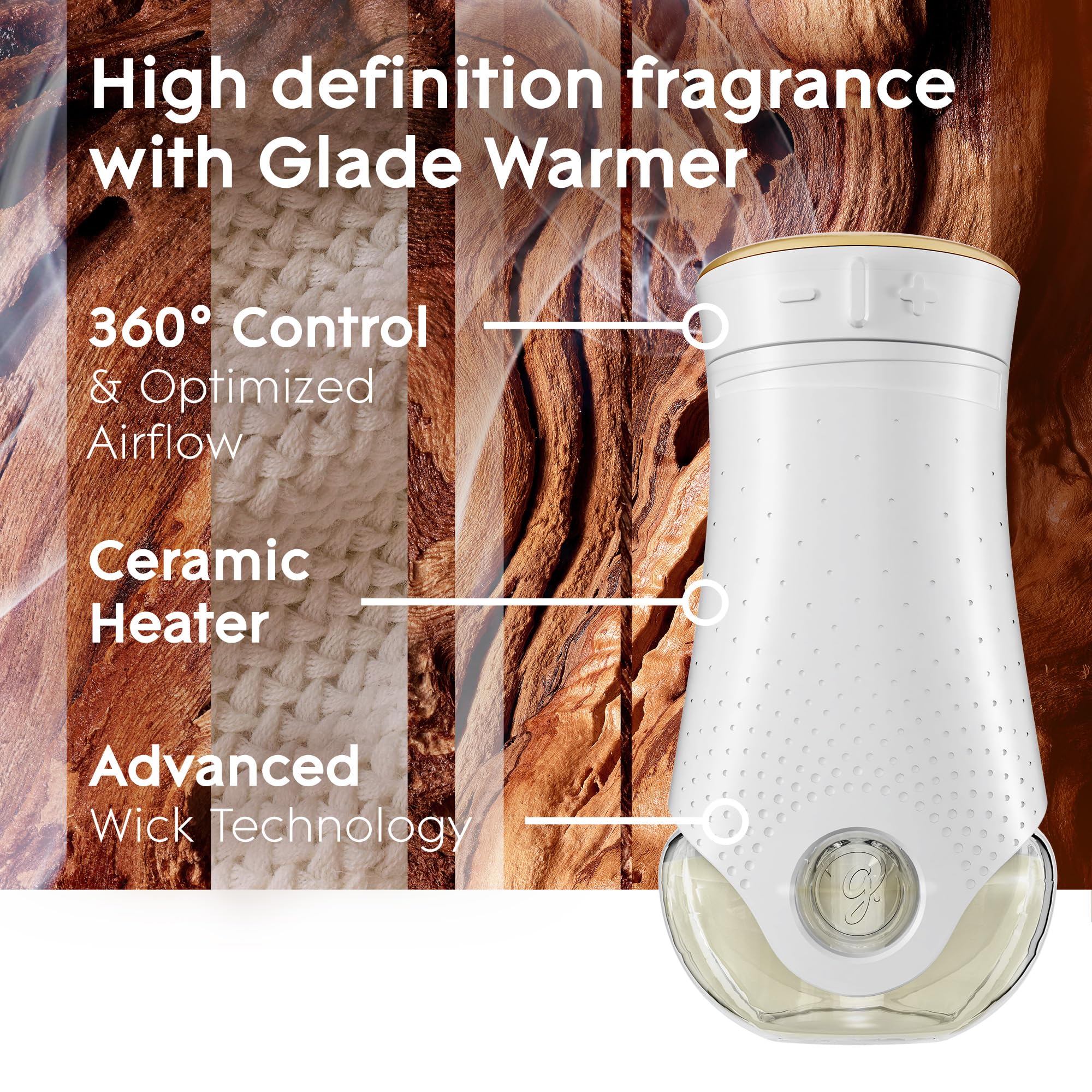 Glade PlugIns Refills Air Freshener, Scented and Essential Oils for Home and Bathroom, Cashmere Woods, 6.7 Fl Oz, 10 Count (Packaging May Vary) - Image 7