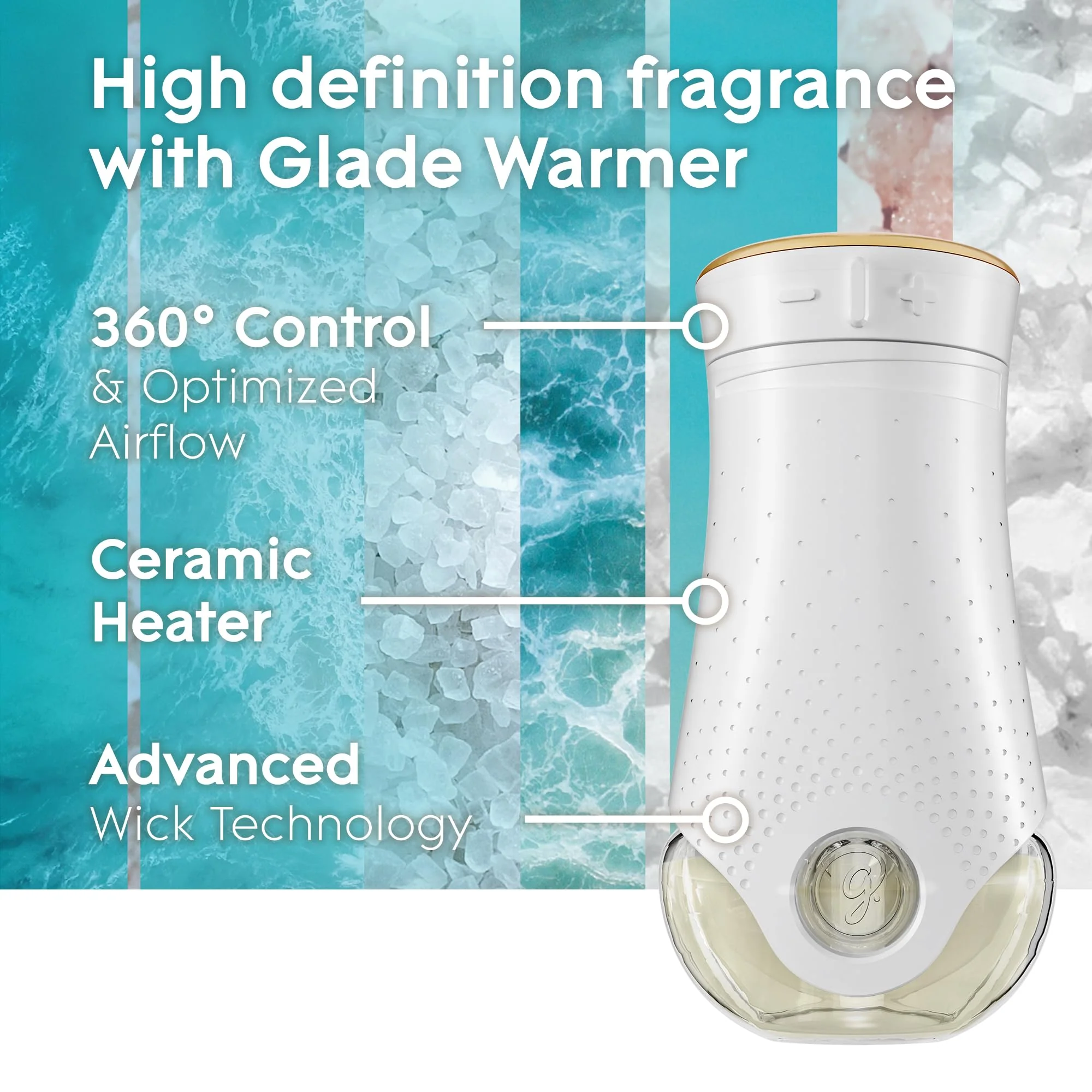 Glade PlugIns Refills Air Freshener, Sky & Sea Salt, Scented and Essential Oils for Home and Bathroom, 0.67 Fl Oz, 10 Count - Image 7