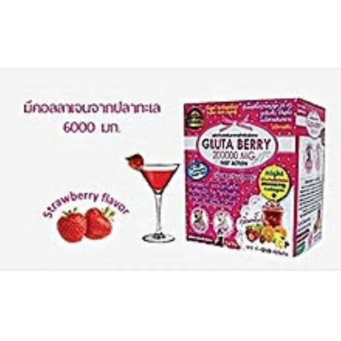 Gluta Berry 200000 mg Drink Punch Whitening Skin Fast Action 10pcs./Box. - Image 2
