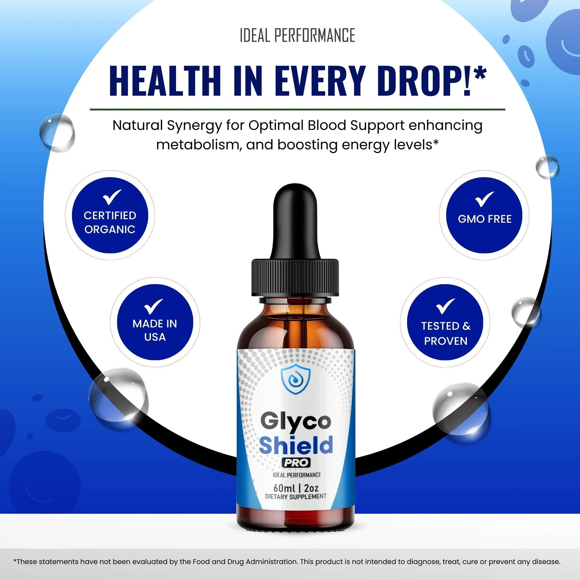 Glyco Shield Drops, Official GlycoShield Blood Formula Support Supplement - Maximum Strength, All Natural Formula to Maintain Overall Well Being & Healthy Energy, Premium GlycoShield Reviews (2 Pack) - Image 3