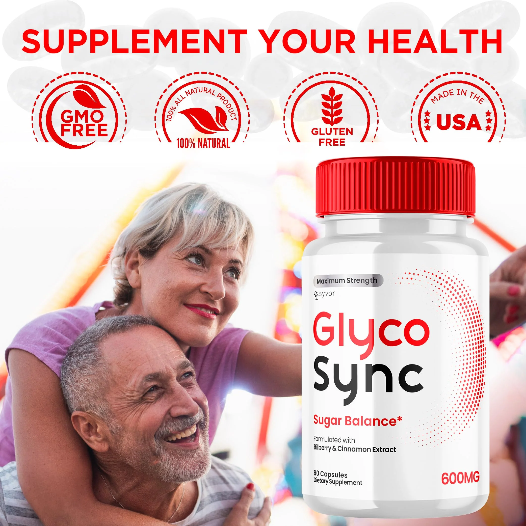 Glyco Sync Capsules, Official Glyco Sync Balance Pills with All Natural Ingredients, Advanced Formula GlycoSync Joint Support for Health and Wellness Extra Strength for Men and Women (60 Capsules) - Image 4