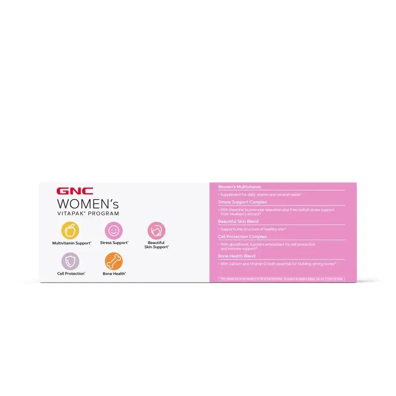 GNC Women's 30+ Vitapak, Multivitamin with Stress & Bone Support, 30 Count - Image 5