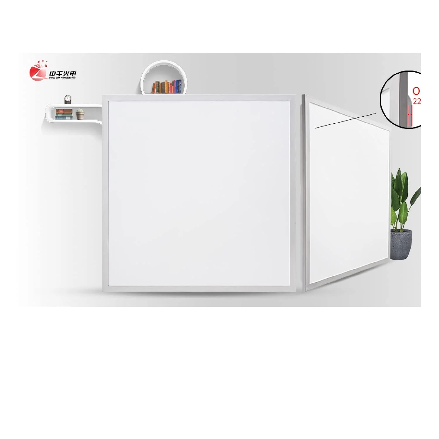 Go Bathrooms Office LED Ceiling Panel Light | 30W Backlit | Square Panel Light | Home Office Industrial Use | Pack of 1 - Image 6