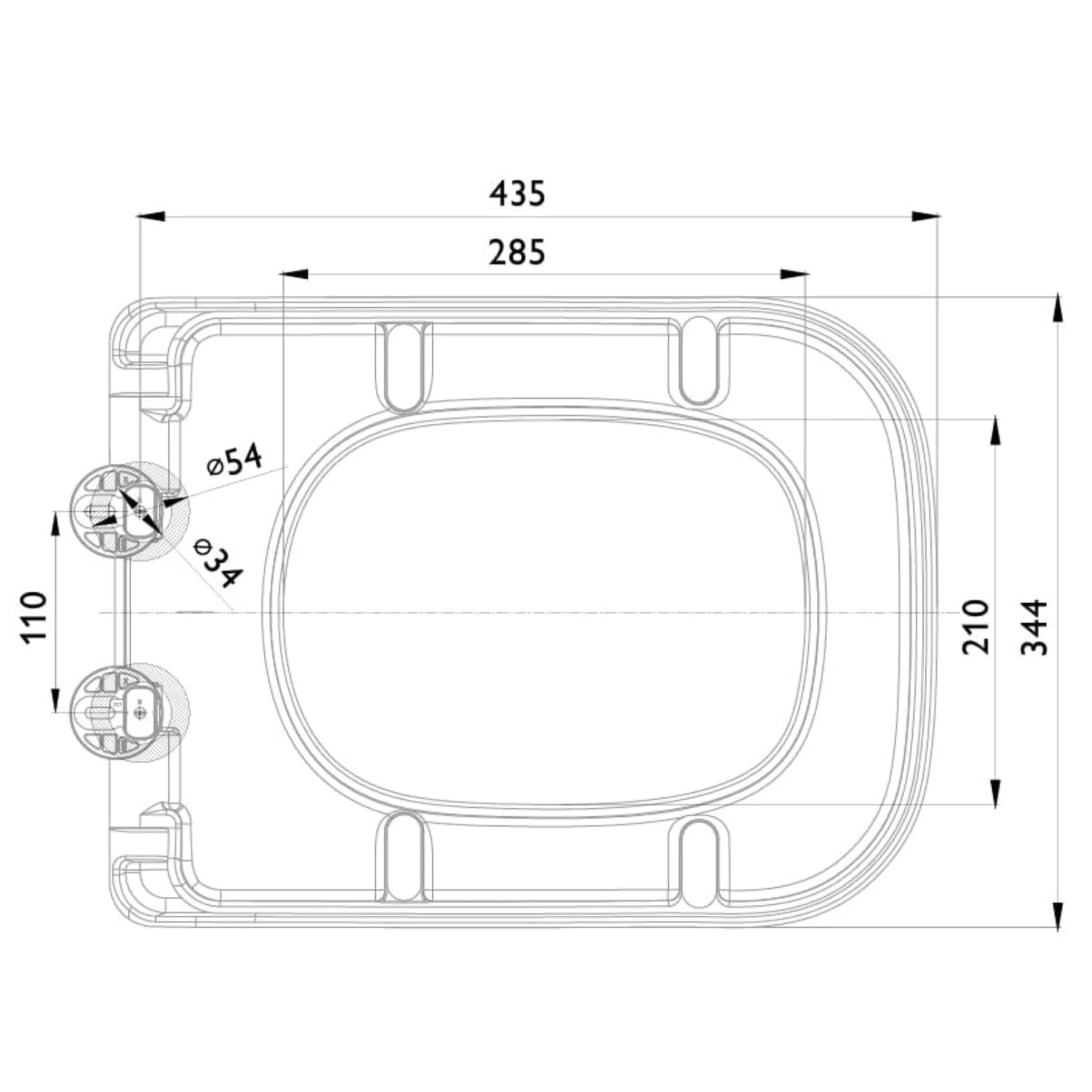 Go Bathrooms White Square Soft Close Quick Release Heavy Duty Toilet Seat - Image 2