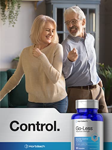 Go Less Bladder Control Pills | 90 Capsules | Maximum Strength for Women and Men | Non-GMO & Gluten Free Formula | by Horbaach - Image 3