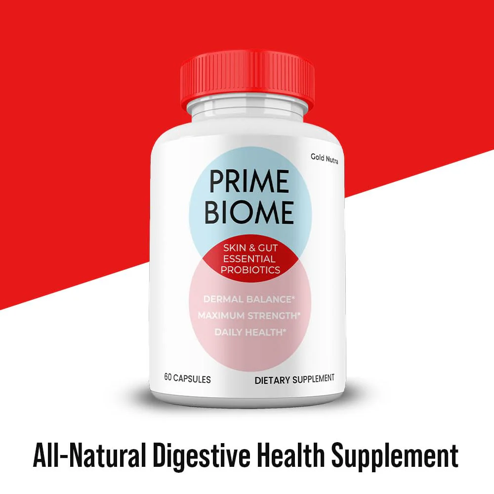 Gold Nutra (2 Pack) Prime Biome Pills, Prime Biome All Natural Supplement Skin and Gut Probiotics Capsules, 2 Month Supply - Image 5