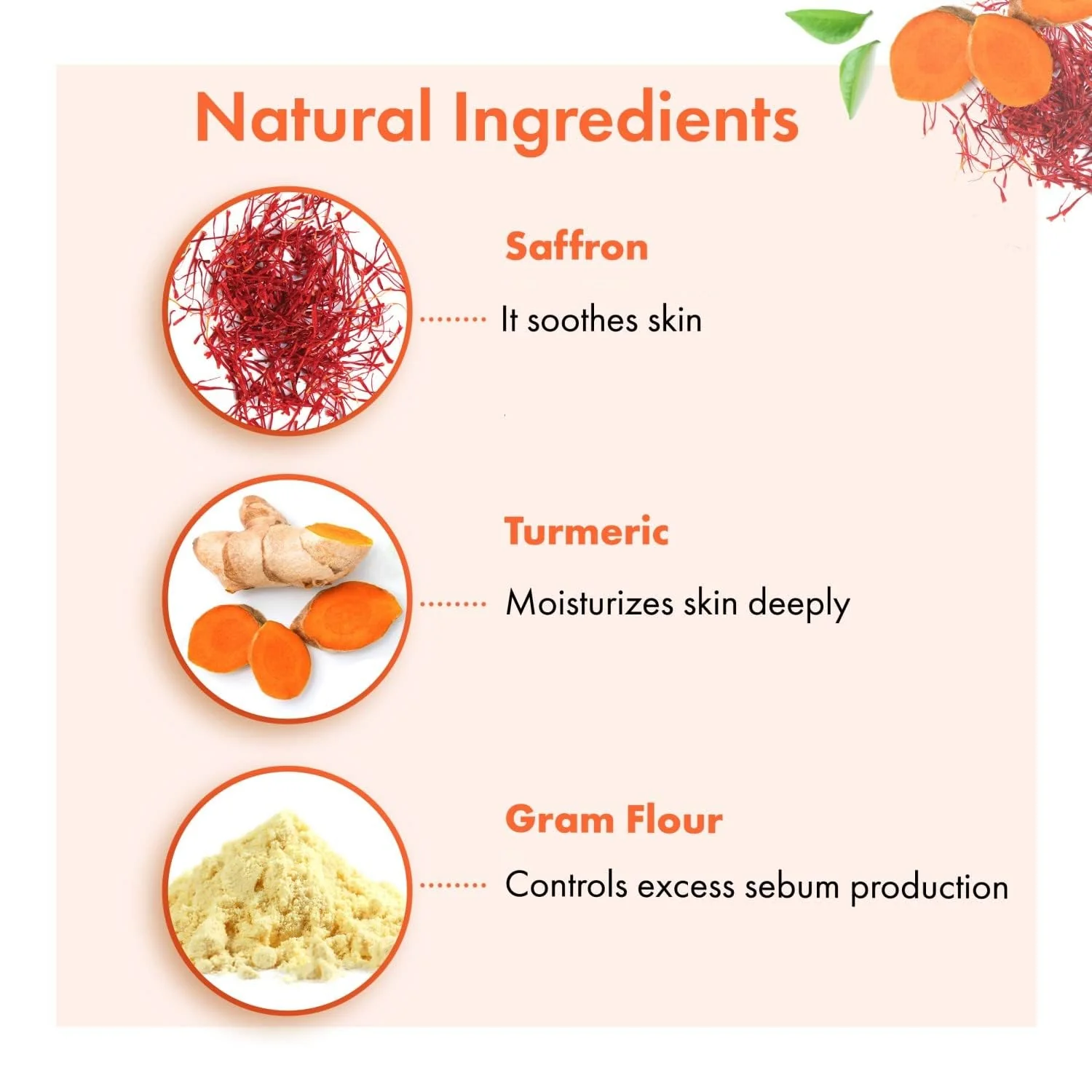 Good Vibes Ubtan Insta Glow Powder for Face | Hydrating Pack with Turmeric Saffron & Sandalwood | Suits All Skin Types | No Parabens Sulfates & Mineral Oil | 5.29 Oz/150g - Image 7