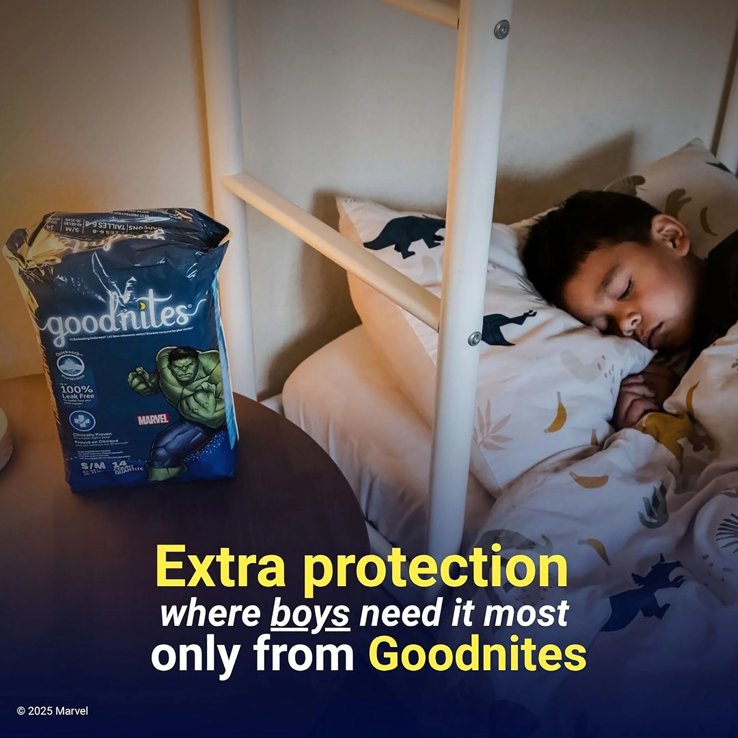 Goodnites Boys' Nighttime Bedwetting Underwear, Size Extra Large (95-120 lbs), 28 Ct (2 Packs of 14), Packaging May Vary - Image 9