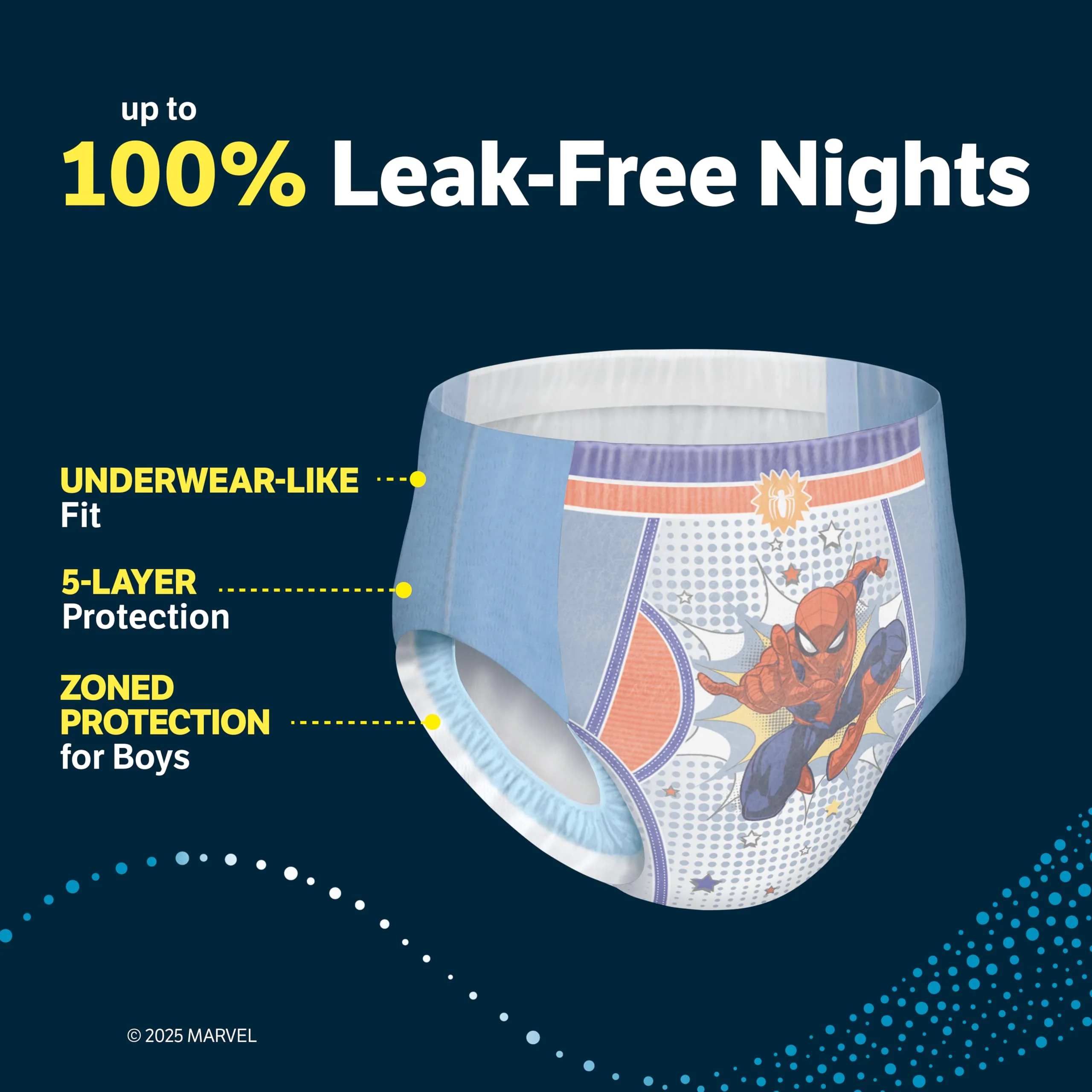 Goodnites Nighttime Bedwetting Underwear, Boys' XS (28-43 lb.), 99 Ct (3 Packs of 33), Packaging May Vary - Image 10