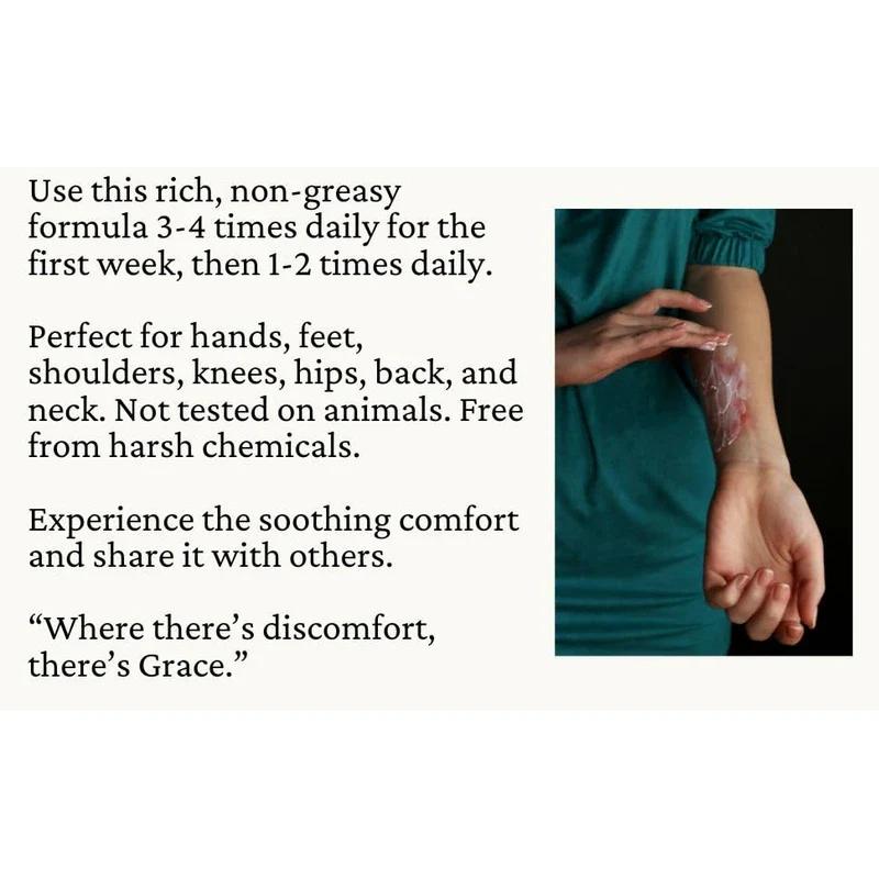 Grace Harbor MSM Cream Extra Strength - Nourishing Skin, Muscle, and Joint Therapy – Goat Milk, Essential Oils, Vitamin E – Non-Greasy Whole Body Rub – Made with Prayer in USA - 4 Ounce - Image 5