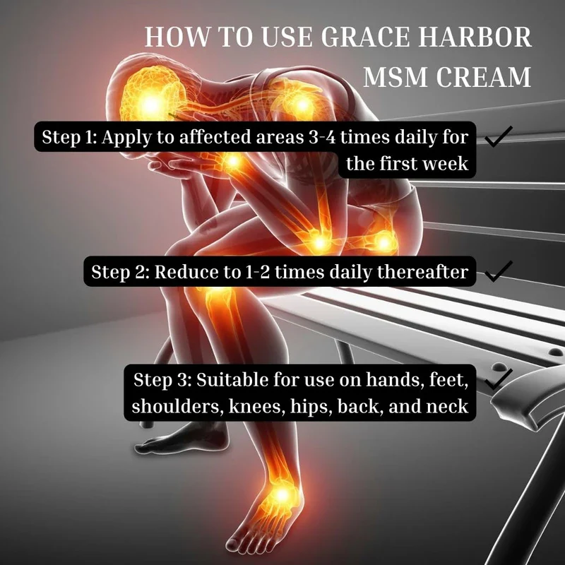 Grace Harbor MSM Cream Extra Strength - Nourishing Skin, Muscle, and Joint Therapy – Goat Milk, Essential Oils, Vitamin E – Non-Greasy Whole Body Rub – Made with Prayer in USA - 4 Ounce - Image 6