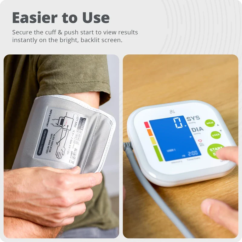 Greater Goods Greater Goods Blood Pressure Monitor - Complete BP Machine Kit with Wall Adapter and Premium Comfort Cuff, Designed in St. Louis - Image 5