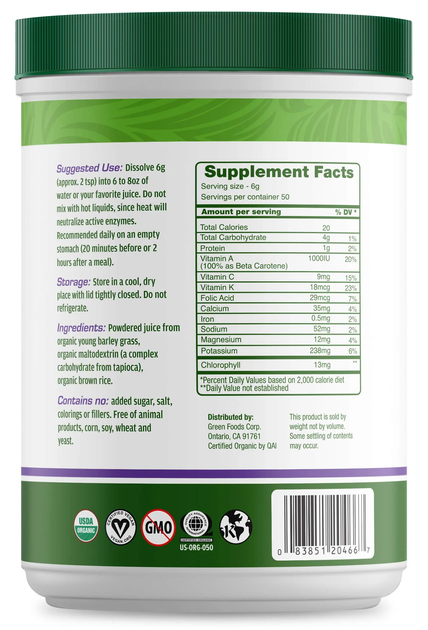 Green Foods Green Magma, 10.6 Ounce - Image 4