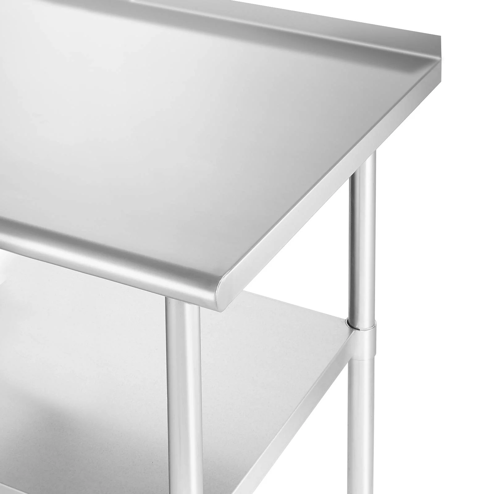 GRIDMANN Stainless Steel Kitchen Prep Table 48 x 24 Inches with Backsplash & Under Shelf, NSF Commercial Work Table for Restaurant and Home - Image 6