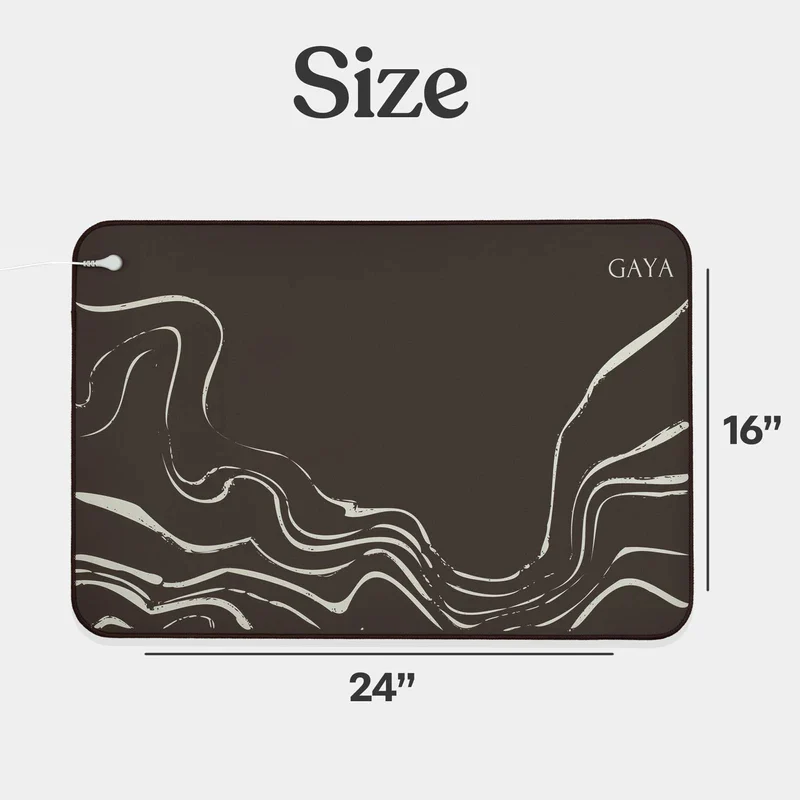 Grounding Mat for Sleeping Improvement, Back Pain Relief, Muscle Relaxation & Stress Relief, Grounding Mat for Bed, Grounding Mat for Desk, Earth Grounding Mats, Grounding Pad for Bed, (24'' X 16'') - Image 8