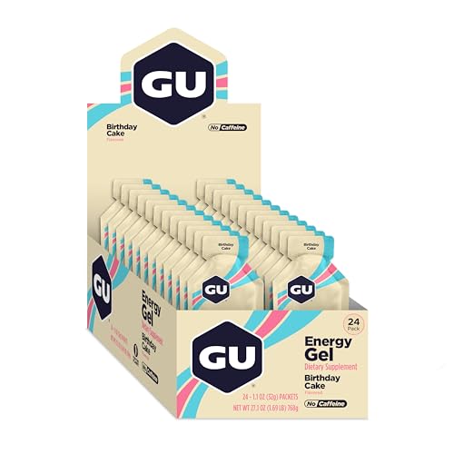 GU Energy Original Sports Nutrition Energy Gel, 24-Count, Birthday Cake - Image 11